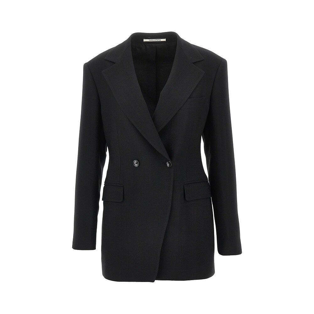 Tagliatore Astra Double-Breasted Canvas Jacket